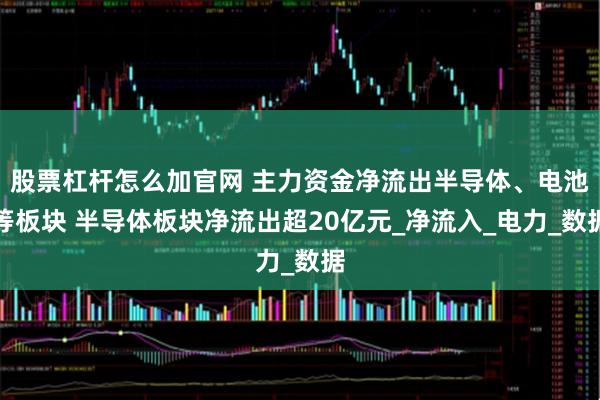 股票杠杆怎么加官网 主力资金净流出半导体、电池等板块 半导体板块净流出超20亿元_净流入_电力_数据