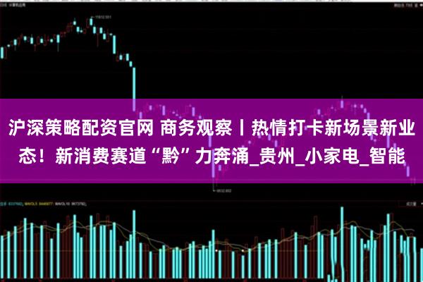 沪深策略配资官网 商务观察丨热情打卡新场景新业态！新消费赛道“黔”力奔涌_贵州_小家电_智能